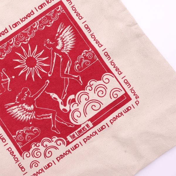 Hop Hare Tote Bag - I am Loved -  Cotton Canvas - Image 2