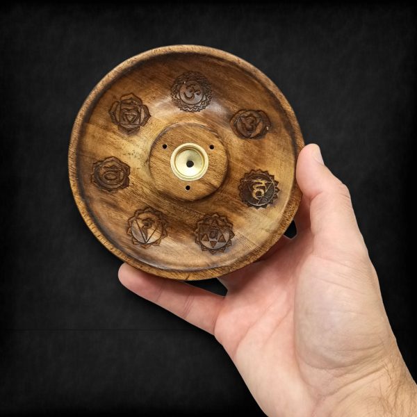 Incense Stick & Cone Burner Disc - 7 Chakra - Image 3