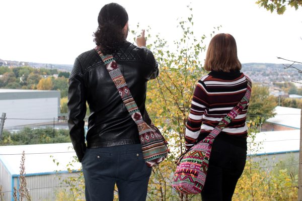 Jacquard Bag - Pink Student Back - Image 2
