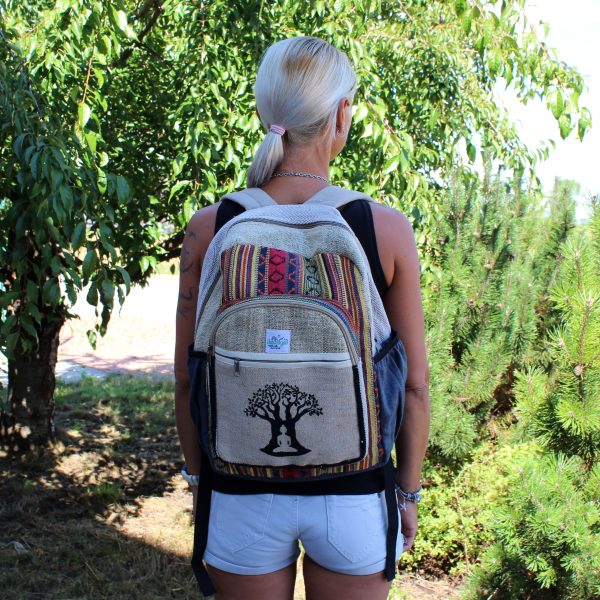 Large Backpack - Bohdi Tree Design - Image 2