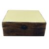 Our vibrant Wholesale Large Ceramic Glazed Wood Box - Yellow is a statement piece that adds a burst of colour and style to your storage solutions. With generous dimensions of 20x15x7.5cm