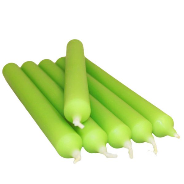 Lime Green Dinner Candle