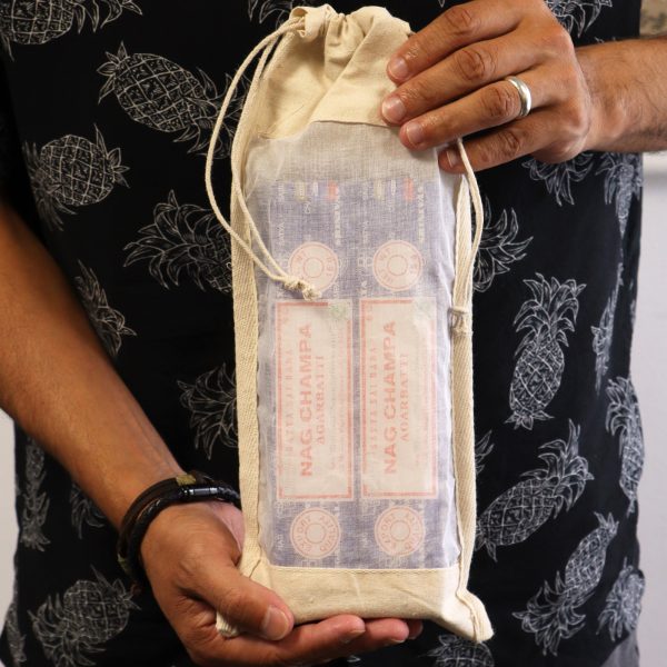 Long Cotton Window Pouch - 35x15cm - Image 4