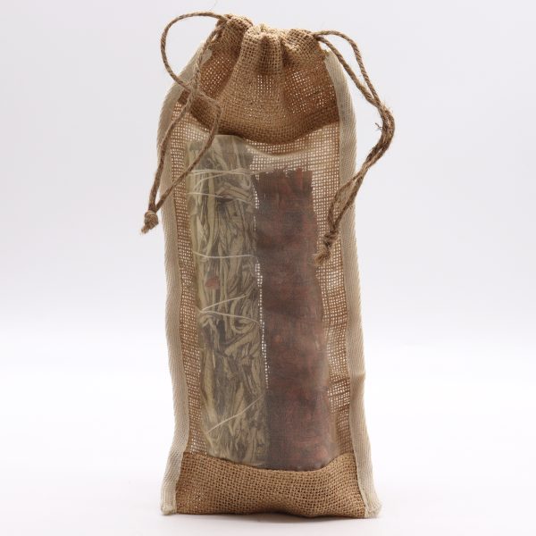 Long Washed Jute Pouch - 35x15cm - Image 3