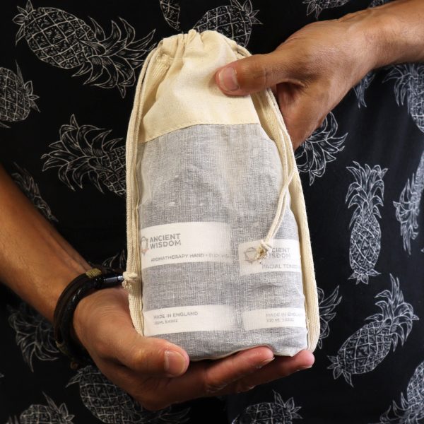 Lrg Cotton Window Pouch - 26x15cm - Image 4