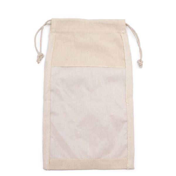 Lrg Cotton Window Pouch - 26x15cm