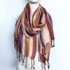 Lrg Indian Boho Scarves - 71x183cm - Random Greens - Image 2