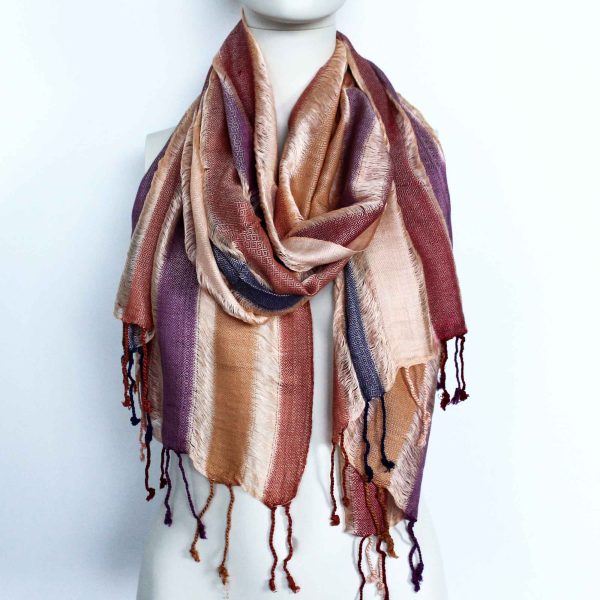 Lrg Indian Boho Scarves - 71x183cm - Random Greens - Image 2