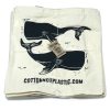 Lrg Natural 6oz Cotton Bag 38x42cm - WHALES - Image 3