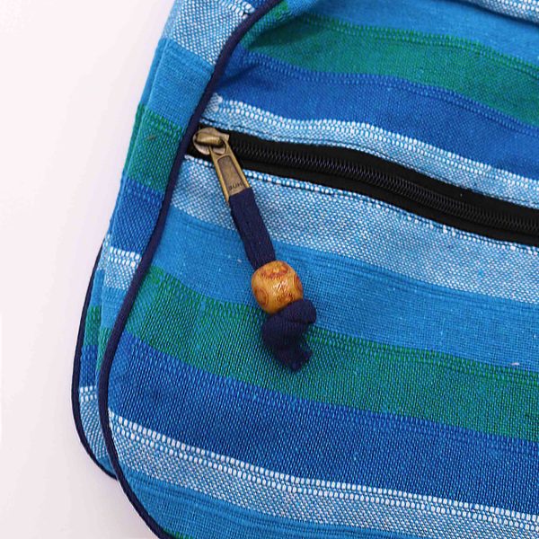 Lrg Nepal Sling Bag  (Adjustable Strap) - Blue Rivers - Image 2