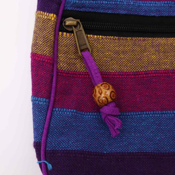 Lrg Nepal Sling Bag  (Adjustable Strap) - Wild Flowers - Image 2