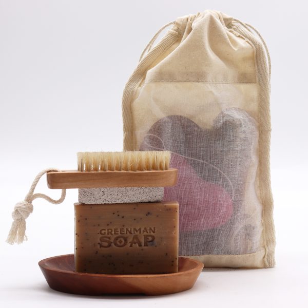 Lrg Washed Jute Pouch - 26x15cm - Image 3