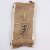 Lrg Washed Jute Pouch - 26x15cm - Image 4