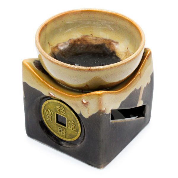Lucky Coin Large Oil Burner - Brown - Image 3