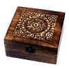Take a look at this wholesale Mango Aromatherapy Box.This pretty piece will look beautiful in the bedroom or dressing room or any room really.These aromatherapy storage boxes are designed to hold 10ml bottles; therefore they are ideal for storing essential oils. You could sell them separately or maybe make up your own essential oils kits or gift sets.Size: 17.5x17.5x7.5