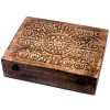 Take a look at this wholesale Mango Aromatherapy Box.This pretty piece will look beautiful in the bedroom or dressing room or any room really.These aromatherapy storage boxes are designed to hold 10ml bottles; therefore they are ideal for storing essential oils. You could sell them separately or maybe make up your own essential oils kits or gift sets.Sizes: 27.5x34x8.5 cm