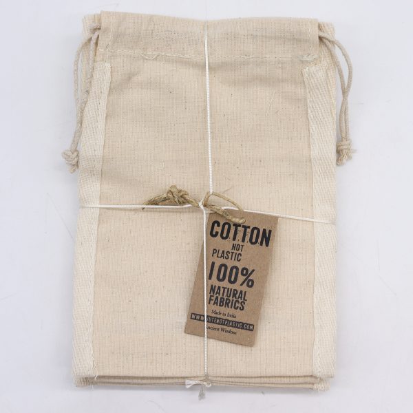 Med Cotton Window Pouch - 21x15cm - Image 3