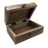 this box combines the warmth of wood with the eye-catching allure of glazed ceramic
