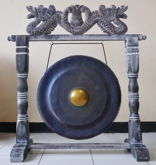 order now.Sizes and Weight:Gong diameter: 80cm  depth;17cm Stand: H:130cm L:123cm Dragon on top of the stand: 1 metreGong Weight: 9kgMallet: 12cmTotal Weight: 16kg