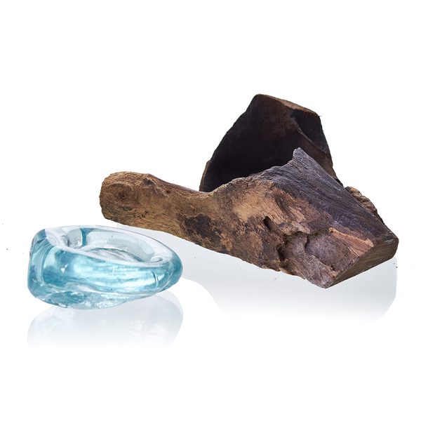 Molten Glass on Wood - Candle Holder - Image 4