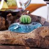 Molten Glass on Wood - Candle Holder - Image 5