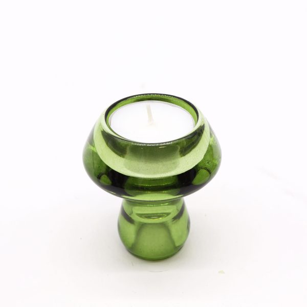 Mushroom Flip Dinner Candle / Tealight Holder - Garden Jade - Image 3