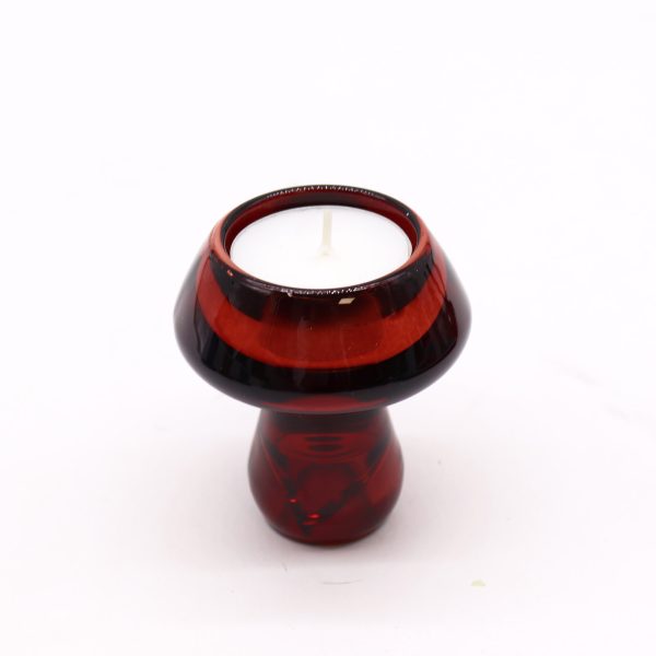 Mushroom Flip Dinner Candle / Tealight Holder - Vampire Red - Image 3