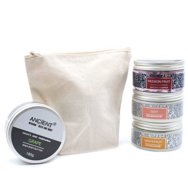Natural Cotton Toiletry Bag 10 oz - Medium Pouch - Image 4