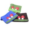 Natural Felt Zipper Pouch (asst) - Mystic Mushrooms - Image 3