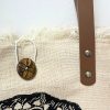 Natural Tote Bag Leather Handle - Buddha - Image 2