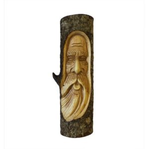 Take a look at this unique Old Man Tree Trunk Carving.This Intriguing tree stump log carving  features the 'Man of the Wood' face and is fashioned from the trunks of Chinaberry (Jempinis) and Hibiscus trunks off cuts. Made in Bali