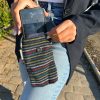 Phone Holder Bag Black and Multi - fox decor - Image 3