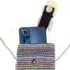 Phone Holder Bag Stripes Pink  - bunny decor - Image 2