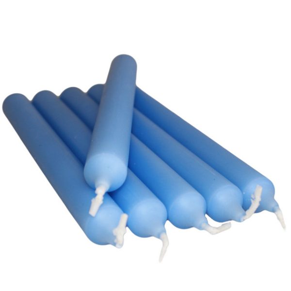 Pollar Blue Dinner Candle