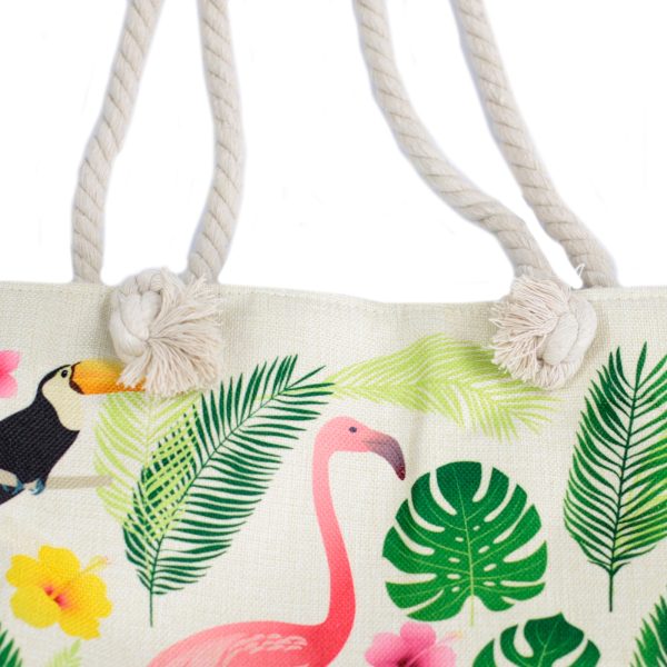 Rope Handle Bag - Flamingo & More - Image 4