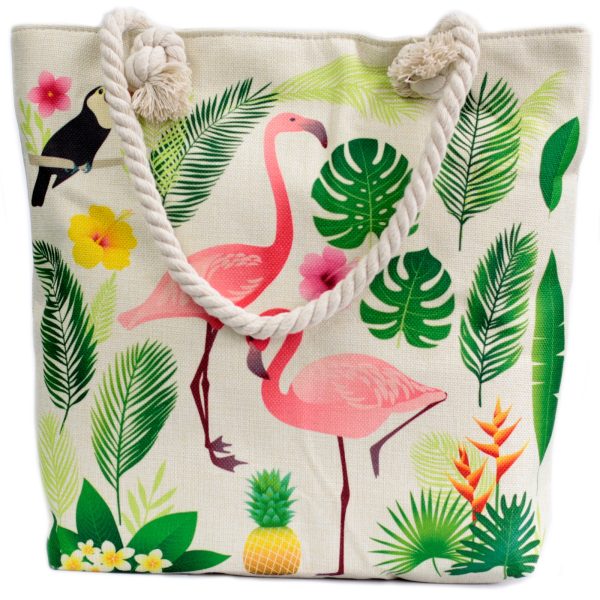 Rope Handle Bag - Flamingo & More - Image 6