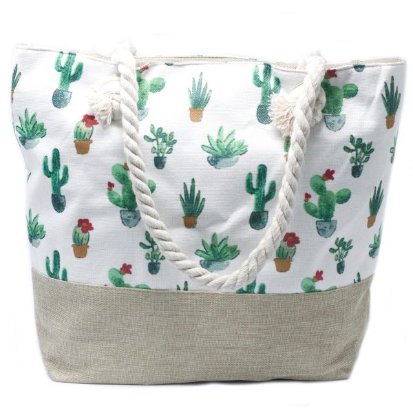 Rope Handle Bag - Mini Cactus - Image 2