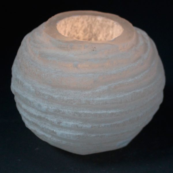 Selenite Snowball Candle Holder - 8 cm - Image 2