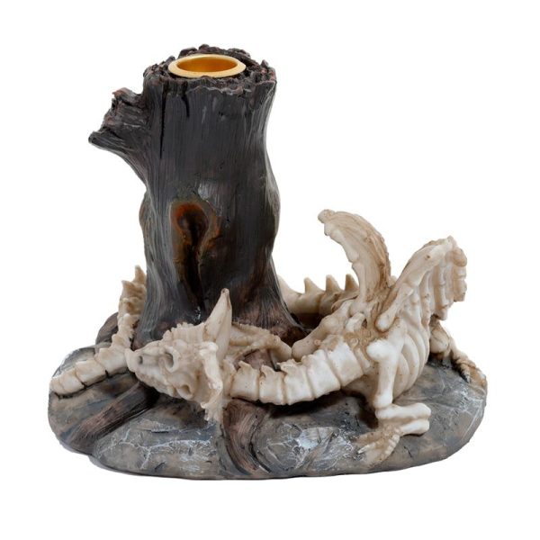 Shadows of Darkness Sleeping Bones Dragon Skeleton Candlestick Candle Holder - Image 2