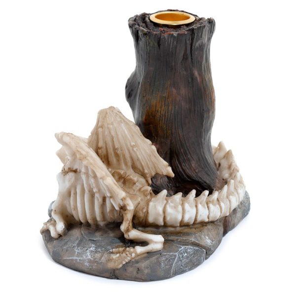 Shadows of Darkness Sleeping Bones Dragon Skeleton Candlestick Candle Holder - Image 3