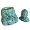 Sitting Buddha Oil Burner - Blue - Image 7