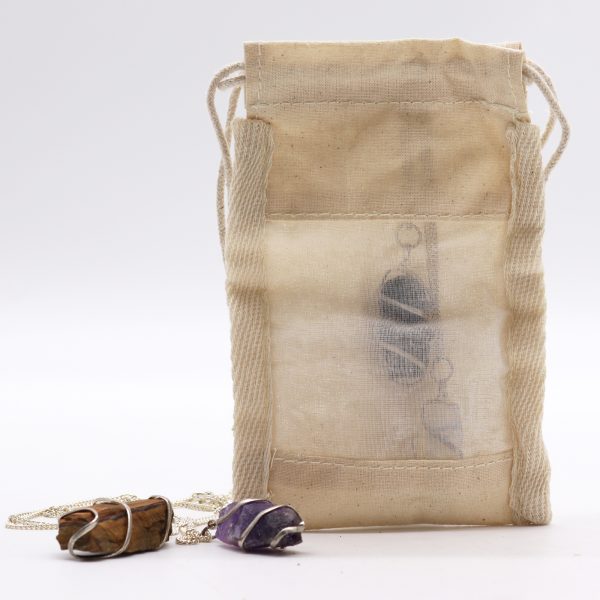 Small Cotton Window Pouch - 10x15cm - Image 3