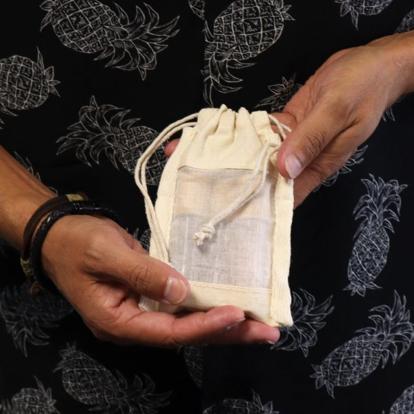 Small Cotton Window Pouch - 10x15cm - Image 5