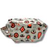 Small Multi Eyes Cotton Canvas Boxy Wash Bag