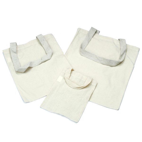 Small Natural 4oz Cotton Bag 25x20cm - Image 2