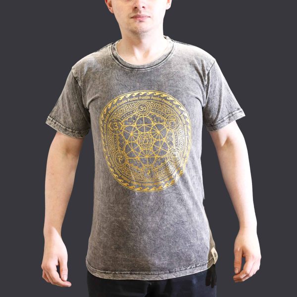 Small Stone Washed T-Shirt - Chakra - Dark Grey - Image 2