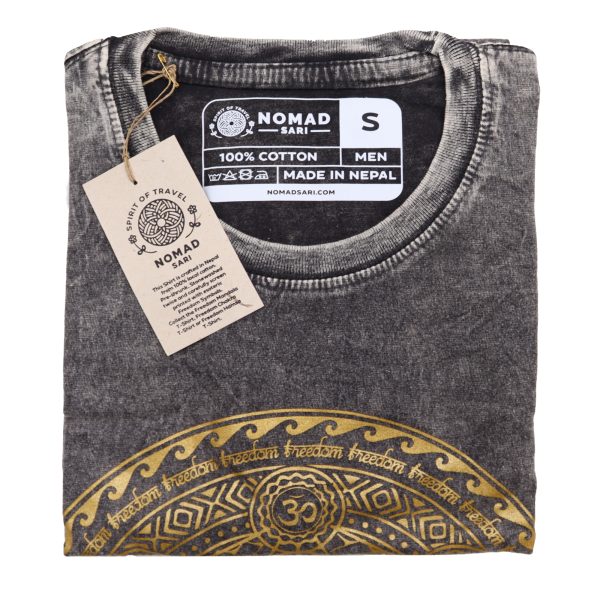 Small Stone Washed T-Shirt - Chakra - Dark Grey - Image 3