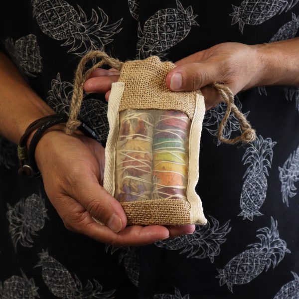 Small Washed Jute Pouch - 10x15cm - Image 5