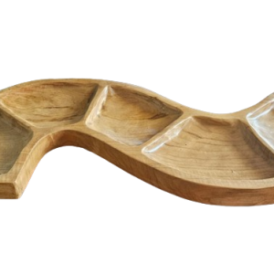 Snake Shaped Teak Bowl Aprox 55cm