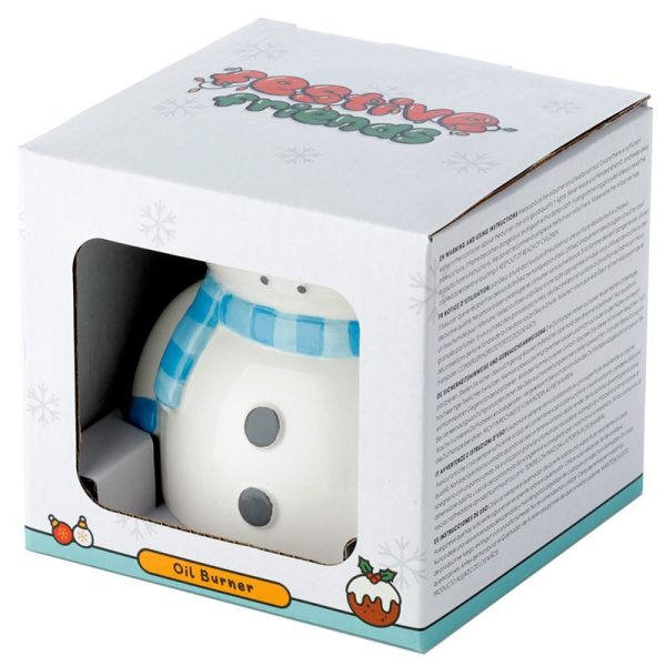 Snowman Shaped Christmas Ceramic Oil Burner - Image 3